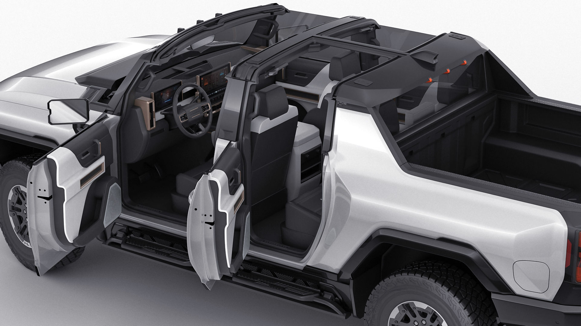 Hummer EV Electric pick-up 2022 3D model_1