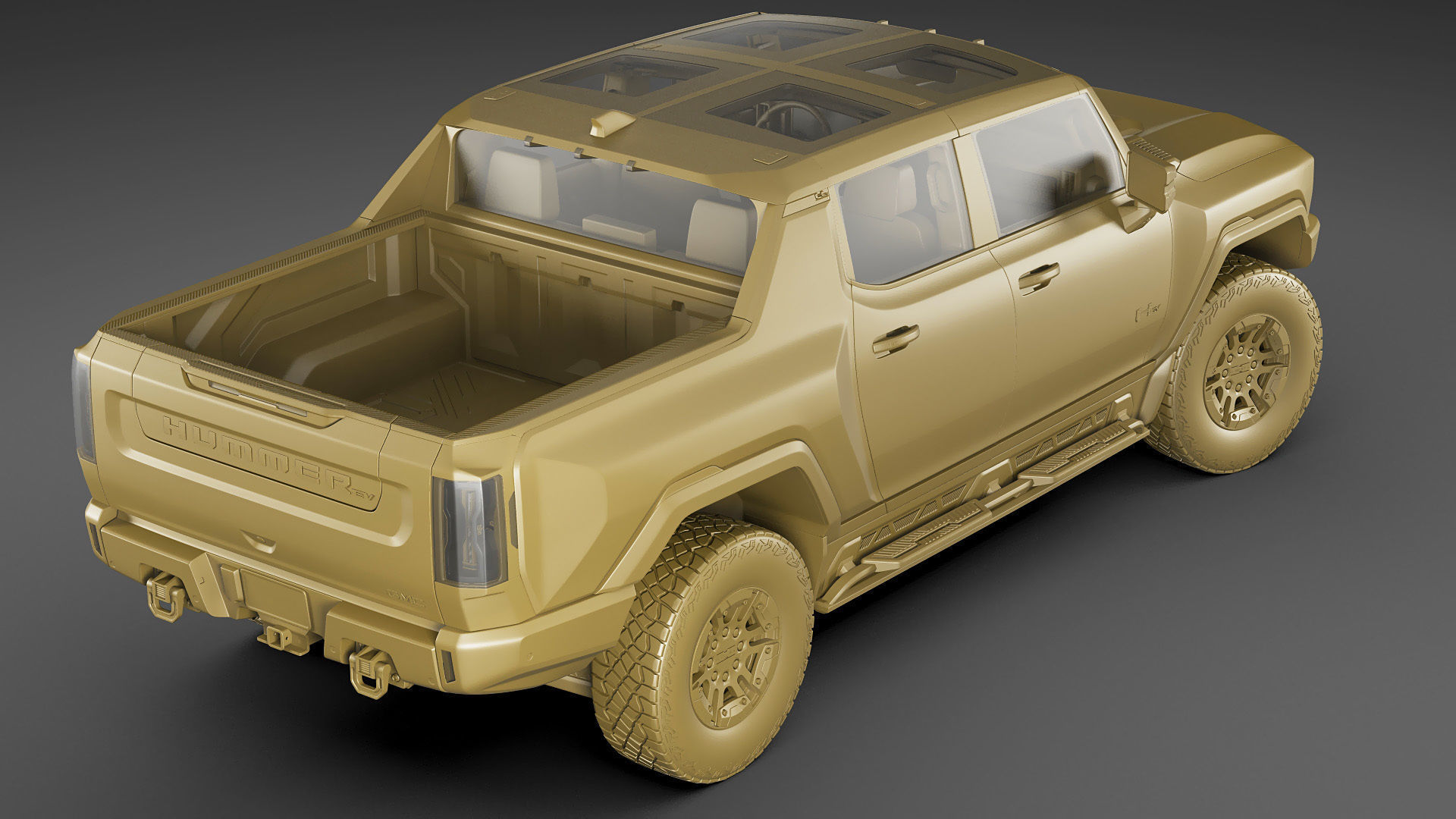 Hummer EV Electric pick-up 2022 3D model_24