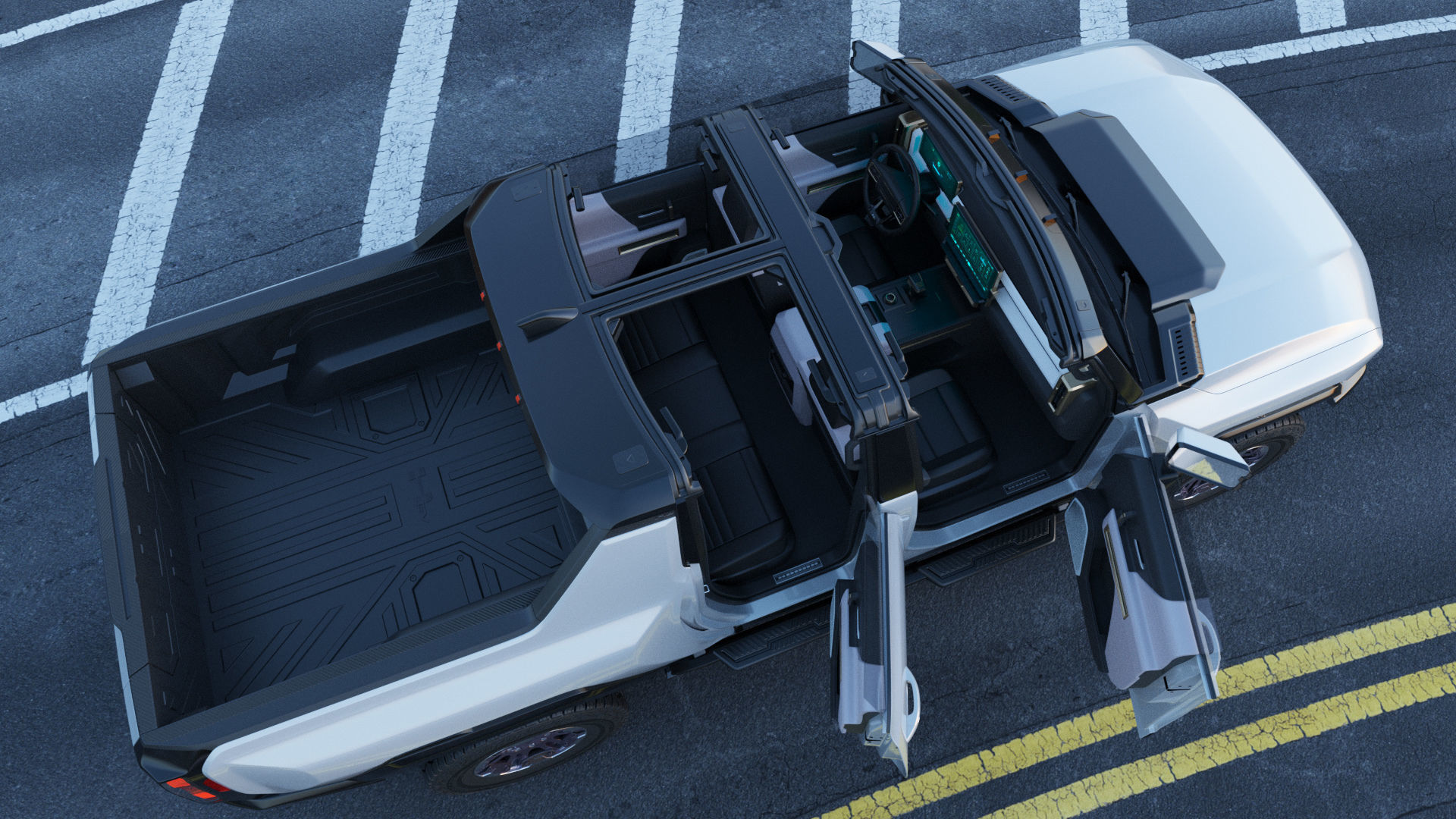 Hummer EV Electric pick-up 2022 3D model_22