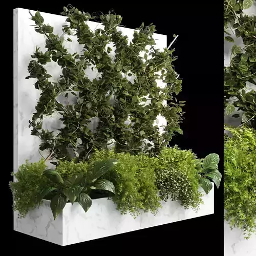 ivy parttion wall vertical garden set 02