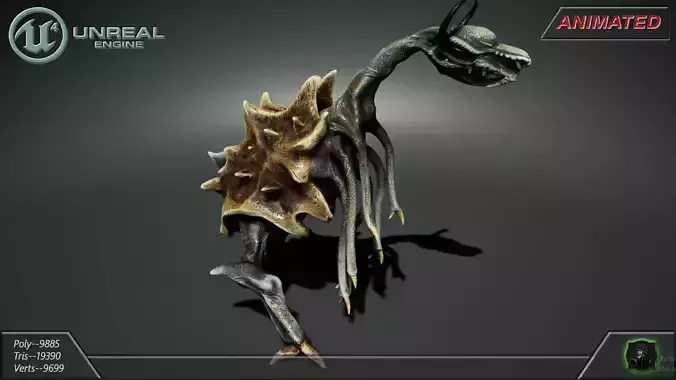 Alien Extraterrestrial Creature 02 - Draconid