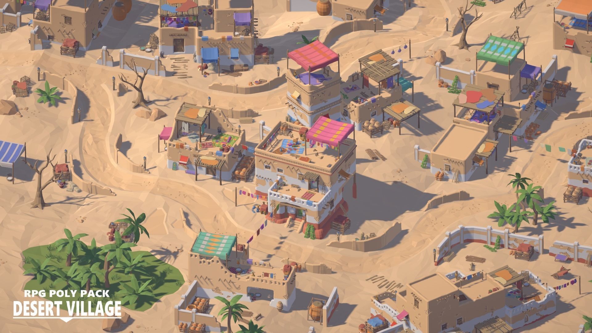 RPG Poly Pack - Desert Village Low-poly 3D model_3