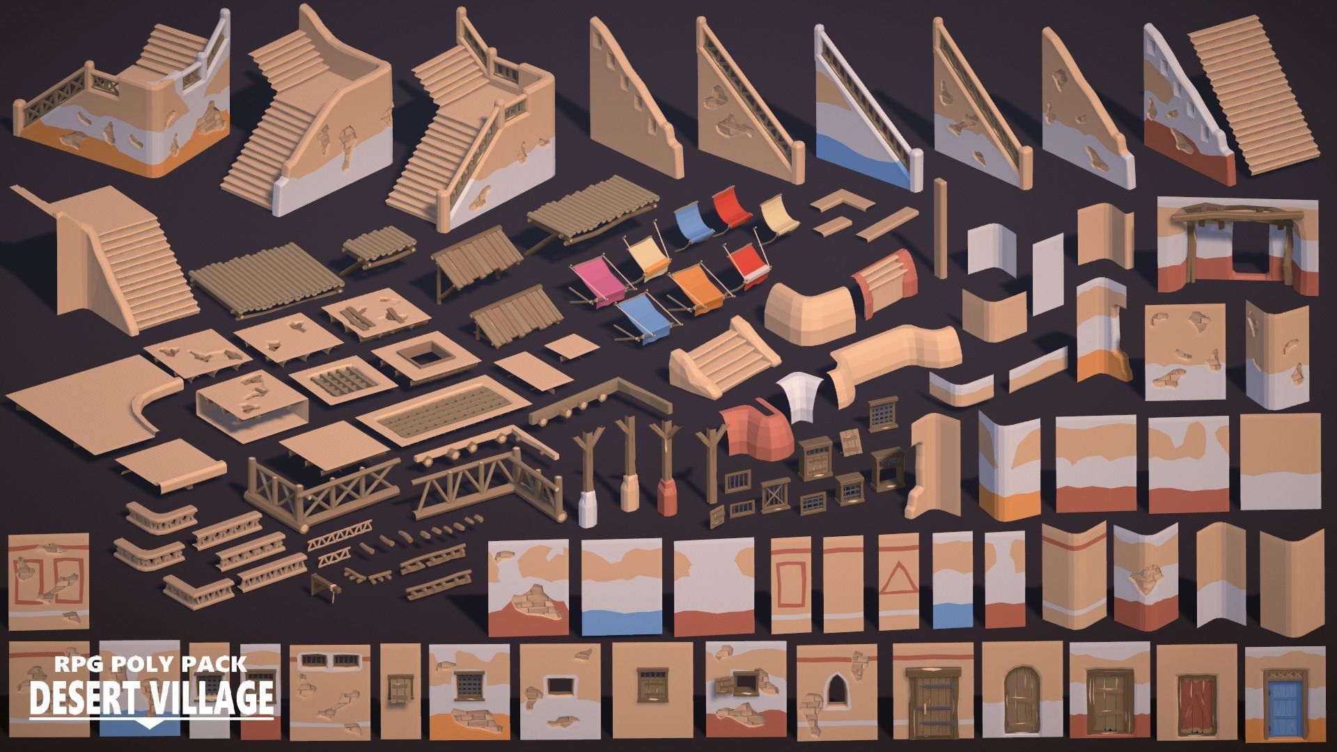 RPG Poly Pack - Desert Village Low-poly 3D model_17