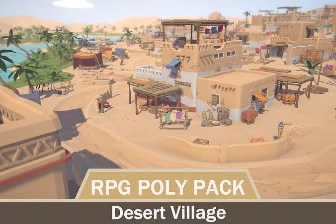 RPG Poly Pack - Desert Village Low-poly 3D model