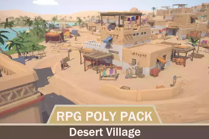 RPG Poly Pack - Desert Village Low-poly 3D model