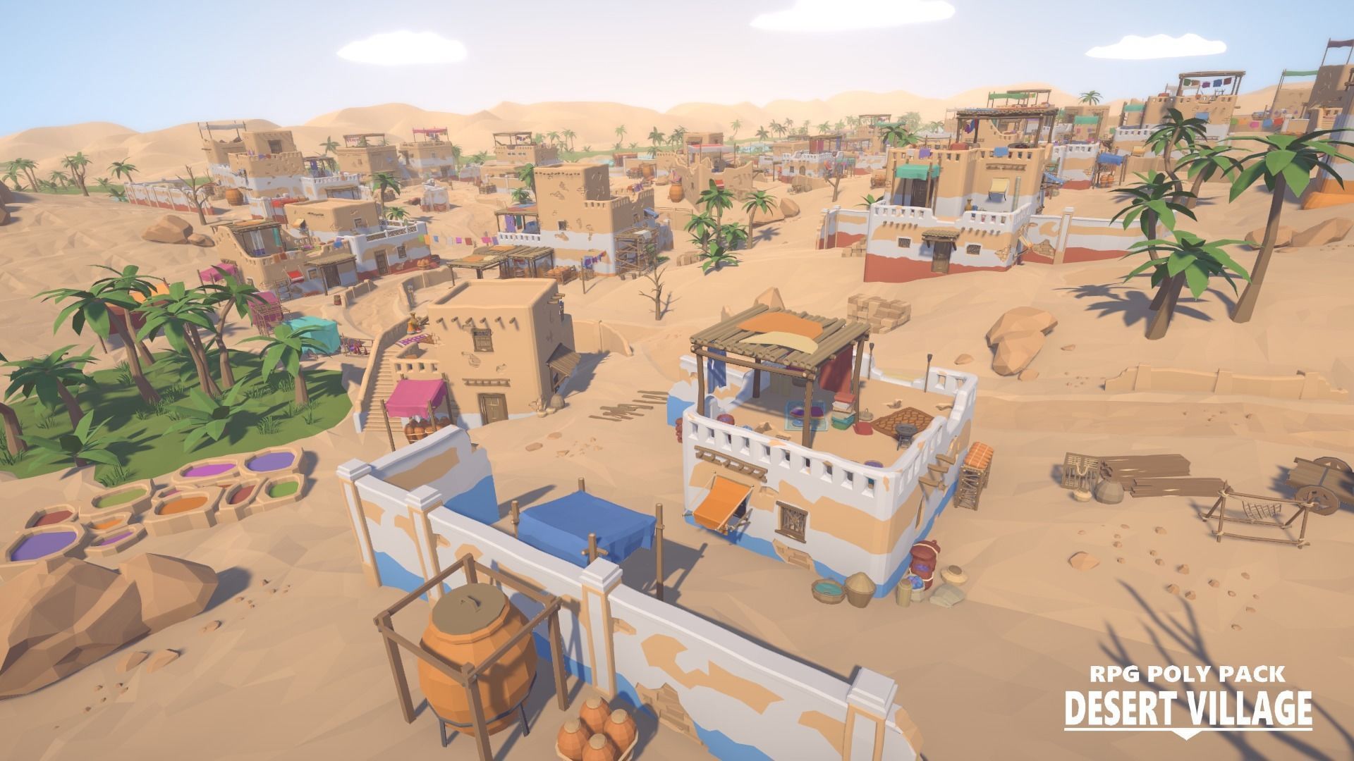 RPG Poly Pack - Desert Village Low-poly 3D model_7