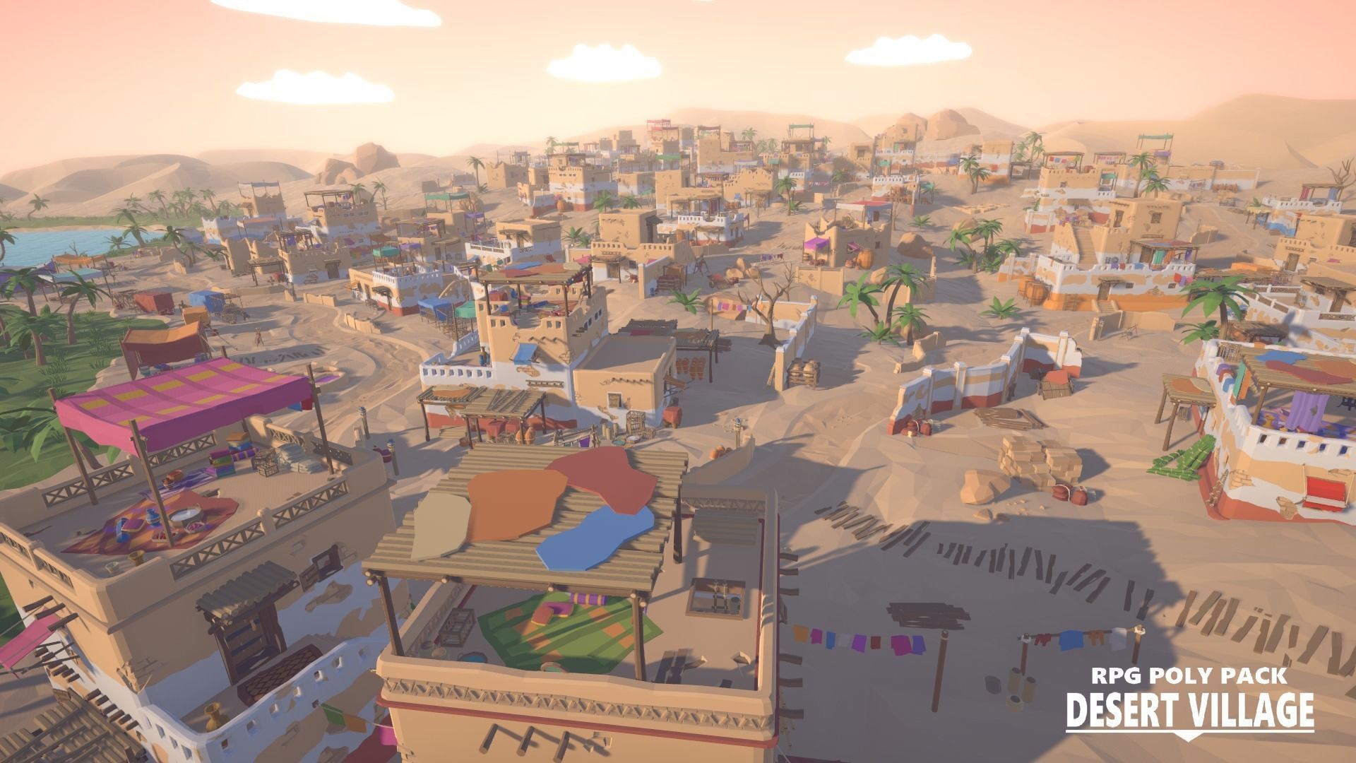 RPG Poly Pack - Desert Village Low-poly 3D model_13