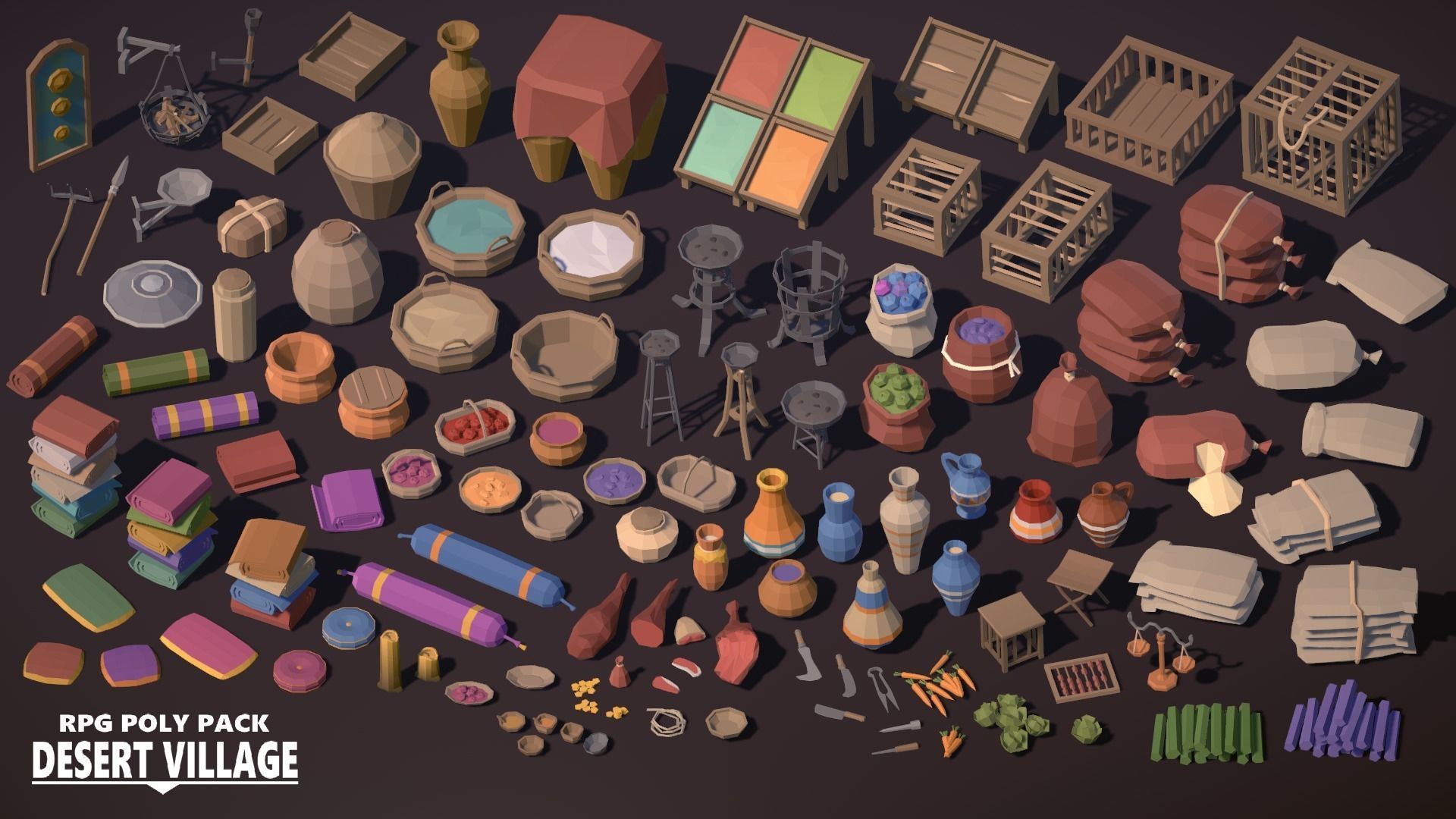 RPG Poly Pack - Desert Village Low-poly 3D model_14