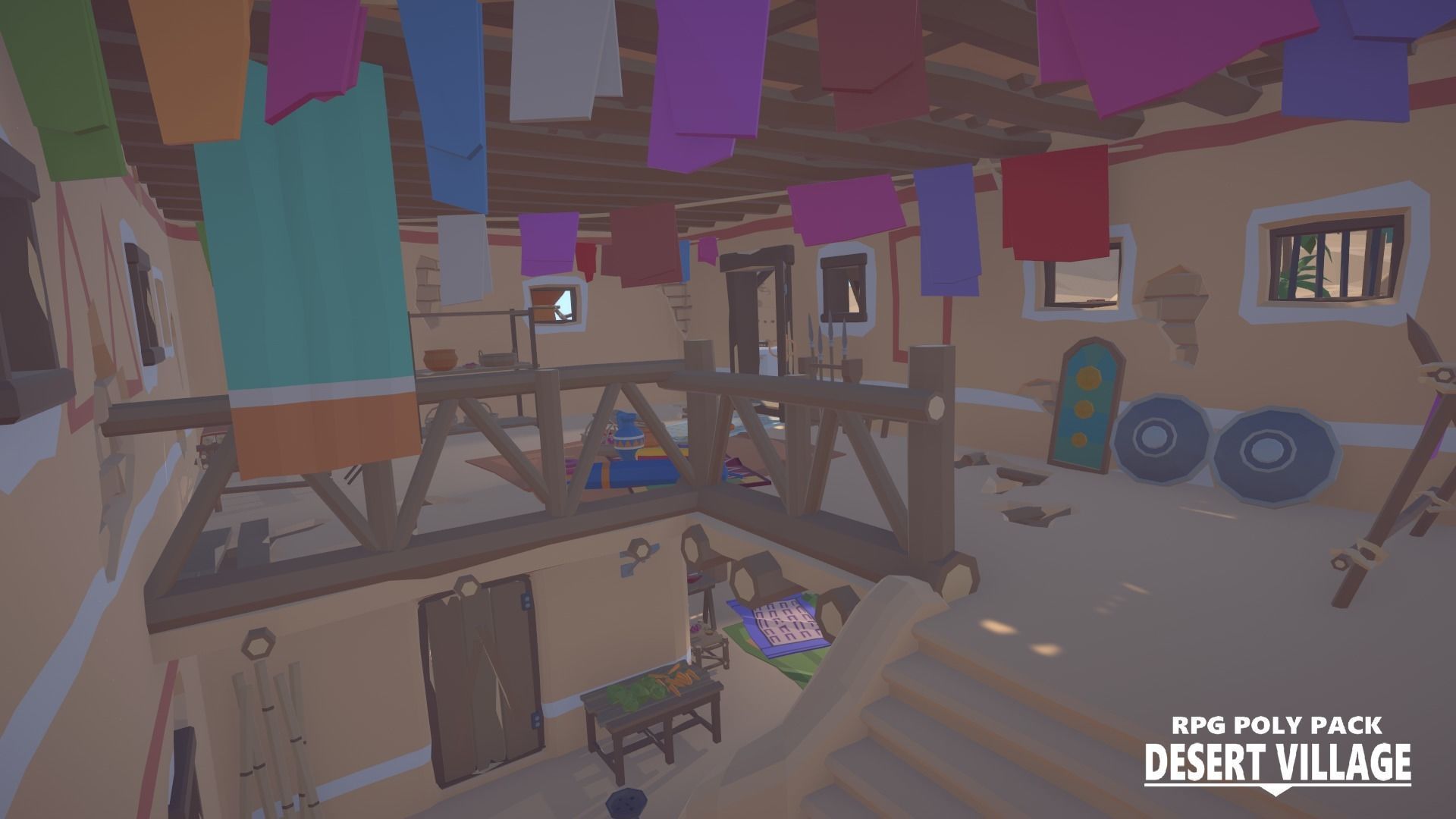 RPG Poly Pack - Desert Village Low-poly 3D model_11