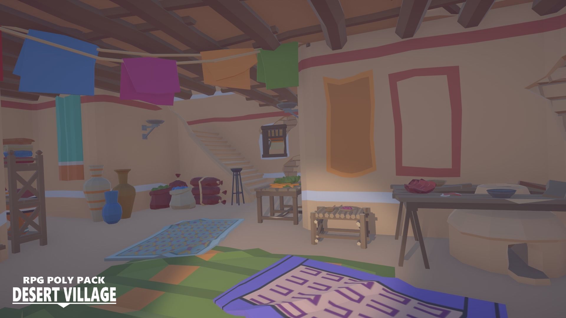 RPG Poly Pack - Desert Village Low-poly 3D model_10