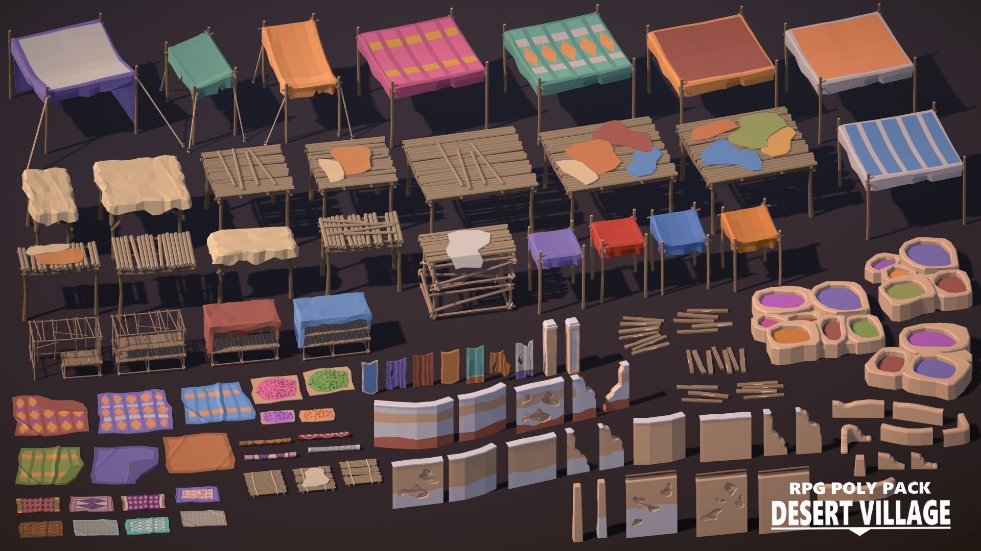 RPG Poly Pack - Desert Village Low-poly 3D model_18
