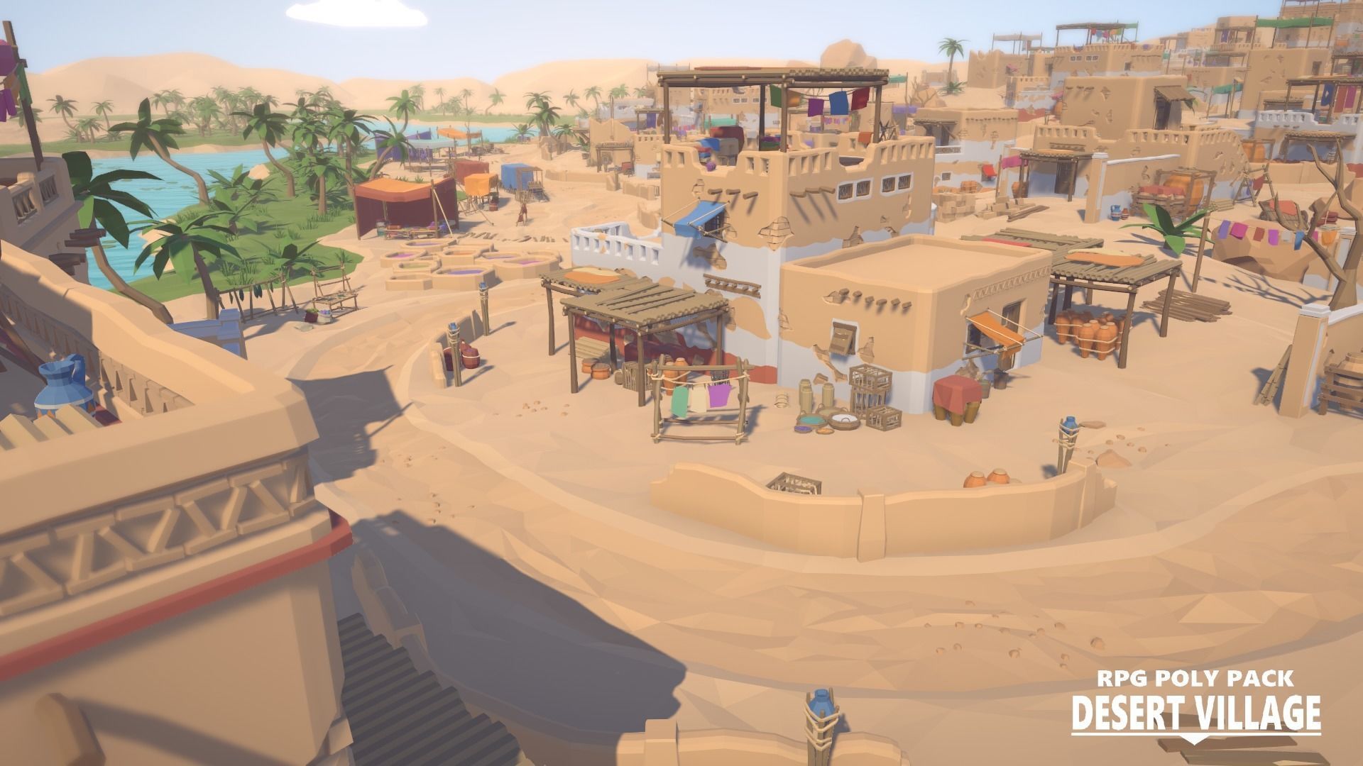 RPG Poly Pack - Desert Village Low-poly 3D model_4