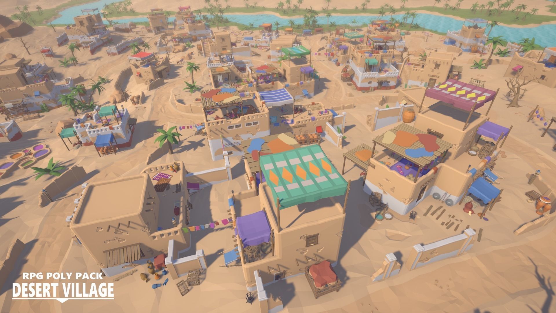 RPG Poly Pack - Desert Village Low-poly 3D model_2