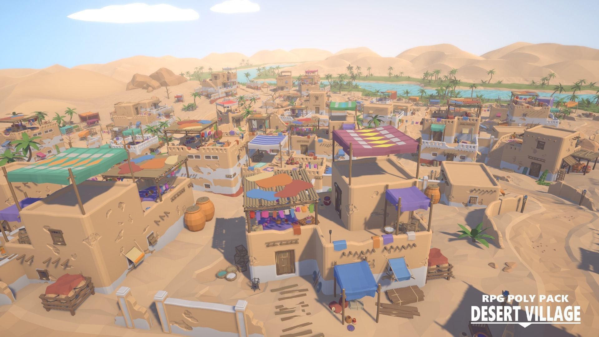 RPG Poly Pack - Desert Village Low-poly 3D model_6