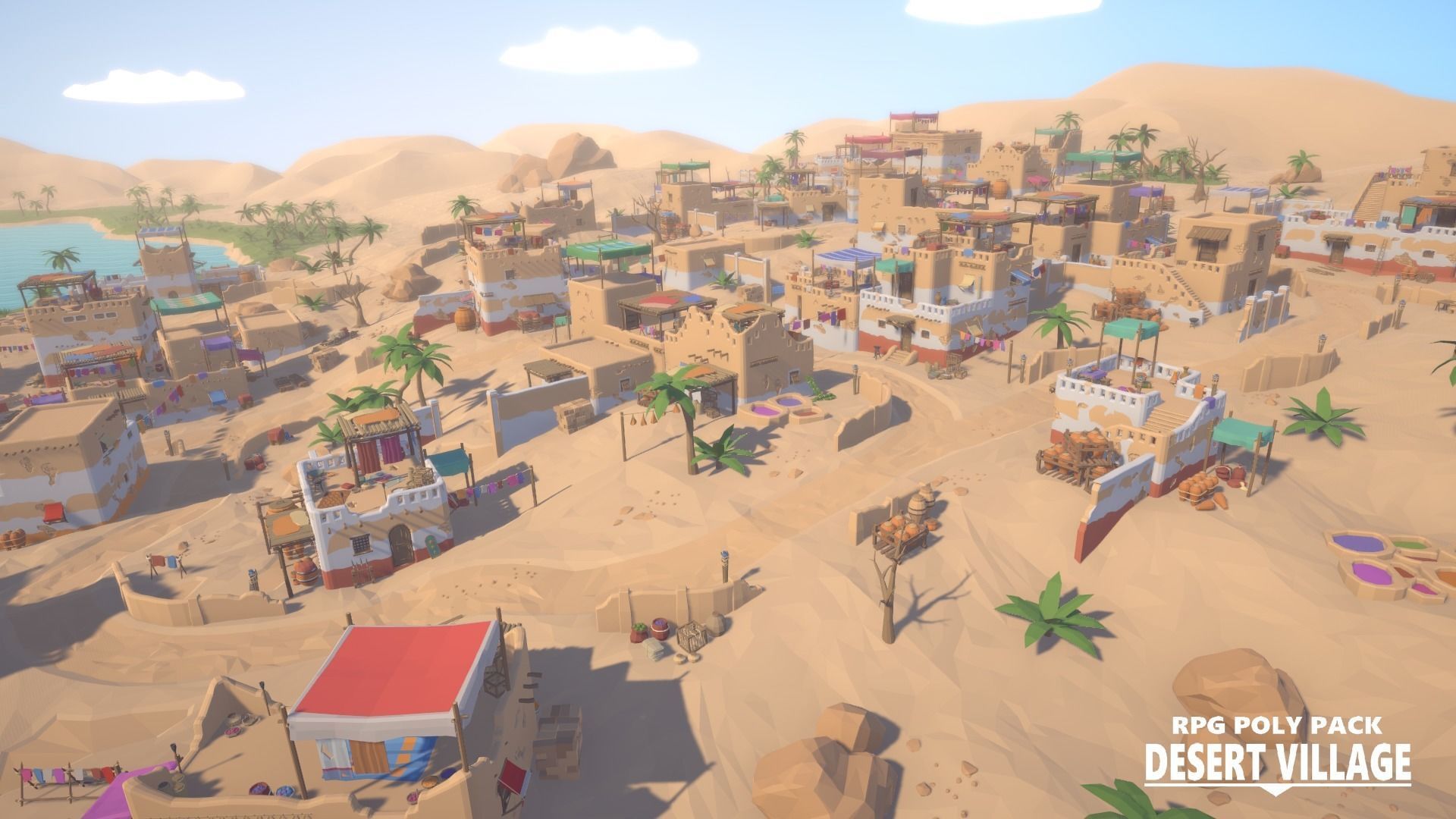 RPG Poly Pack - Desert Village Low-poly 3D model_5