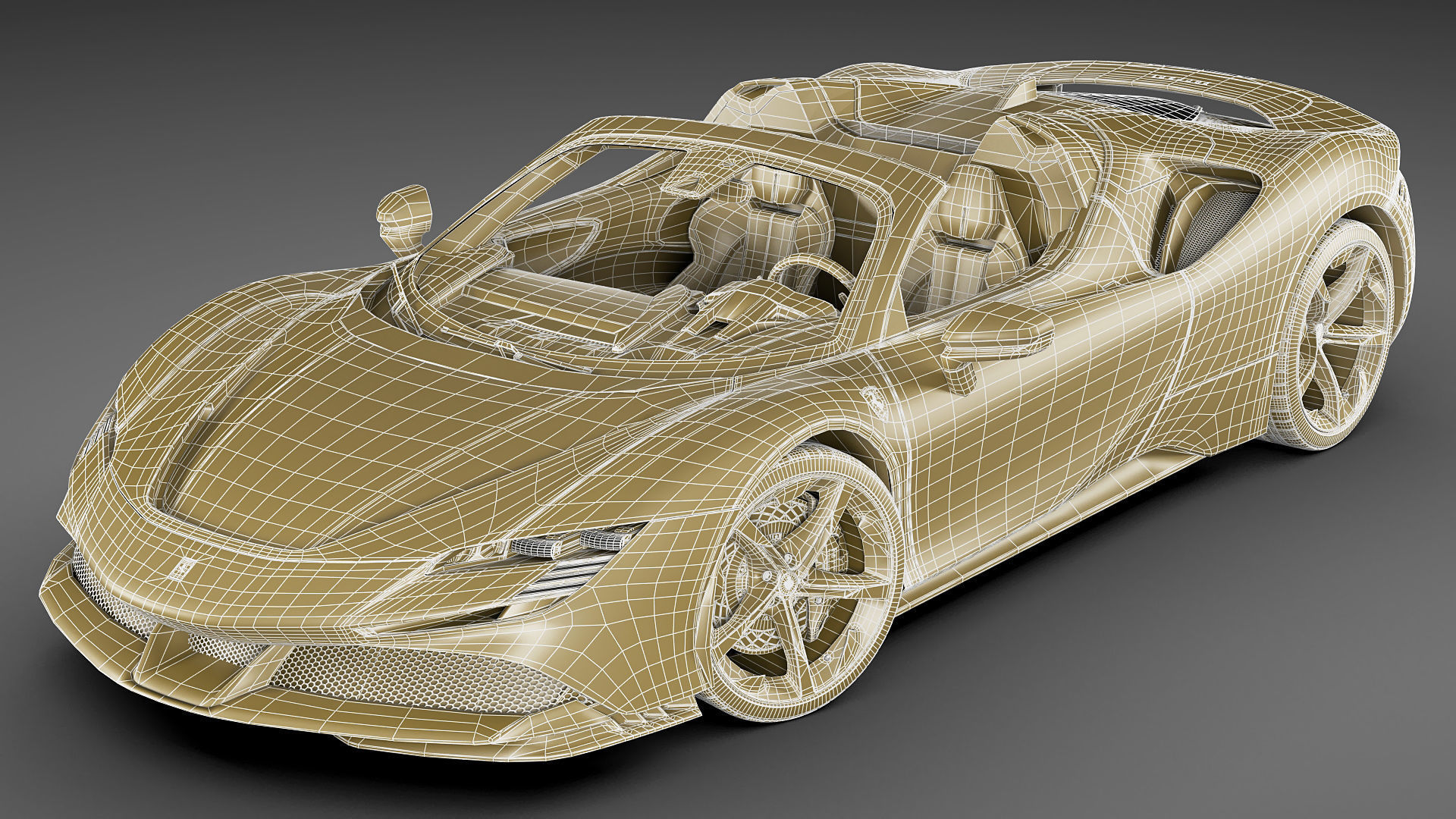 Ferrari SF90 Spider 3D model_29