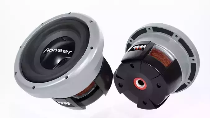 Woofer Pionner Speaker - Blender 3d  3D model