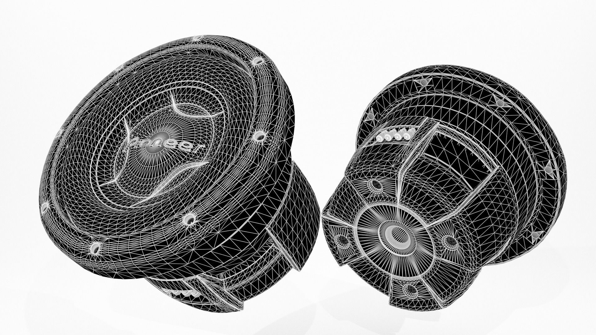 Woofer Pionner Speaker - Blender 3d 3D model_13