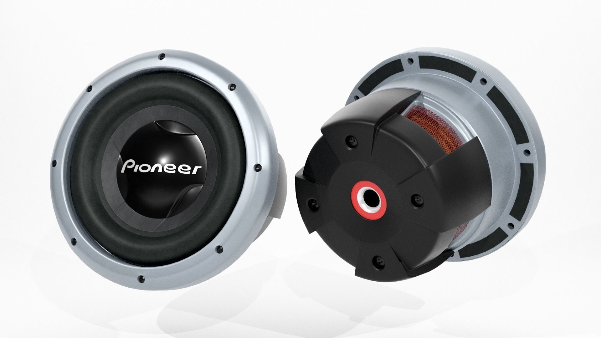 Woofer Pionner Speaker - Blender 3d 3D model_3