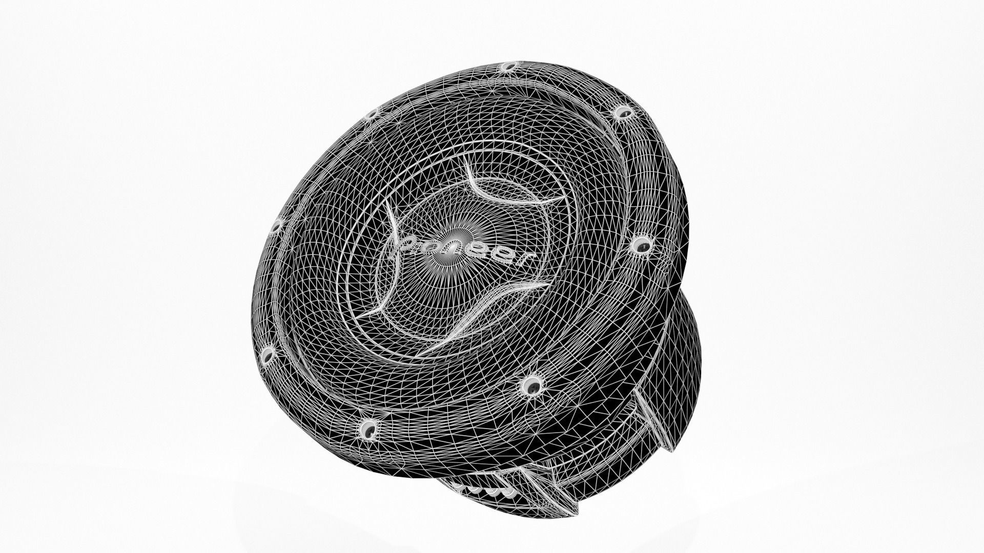 Woofer Pionner Speaker - Blender 3d 3D model_14