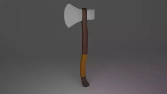 Low Poly Simple Axe