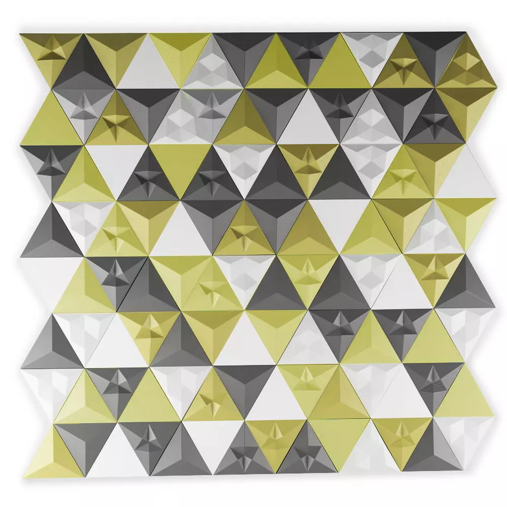 Triangular wall 3D model_0