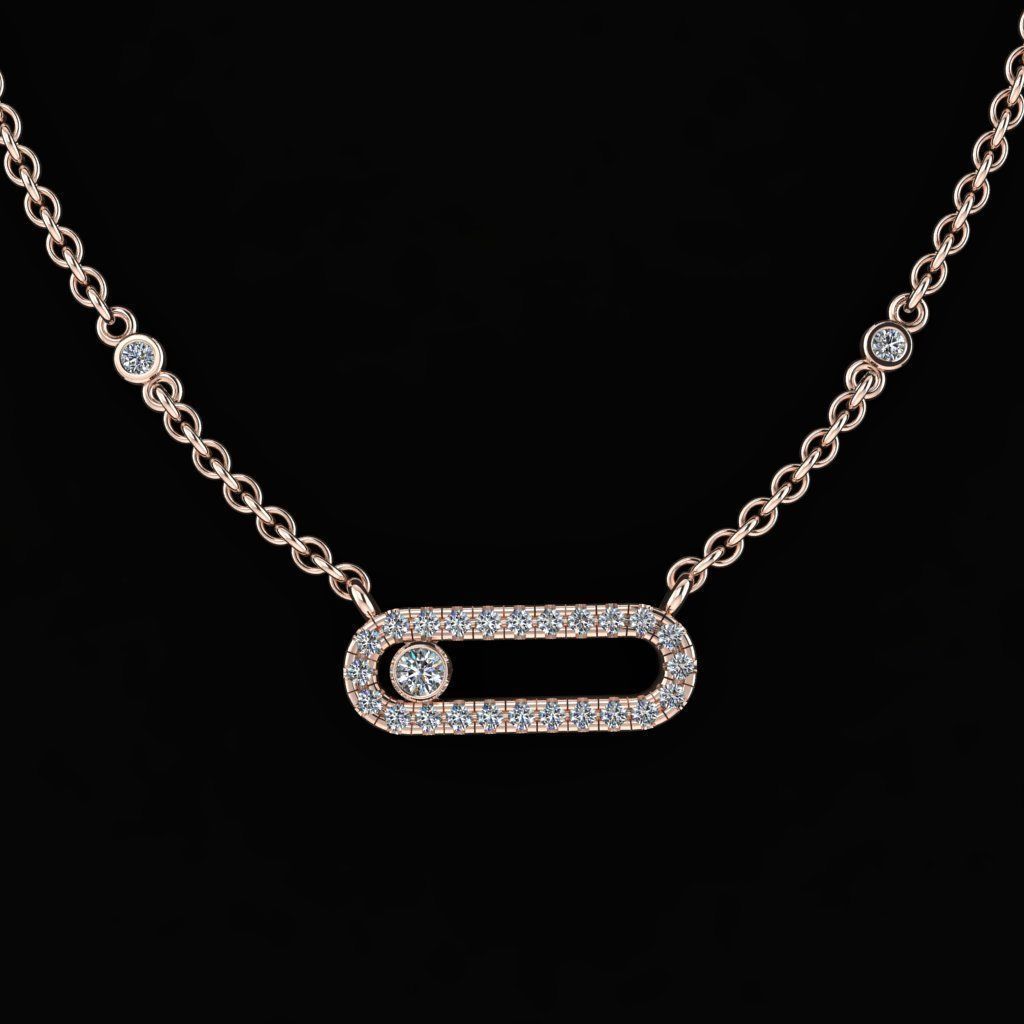 Messika Move Pendant 3D print model_2