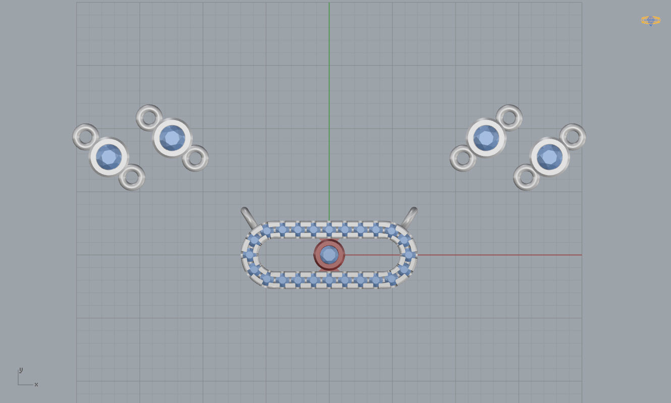 Messika Move Pendant 3D print model_13