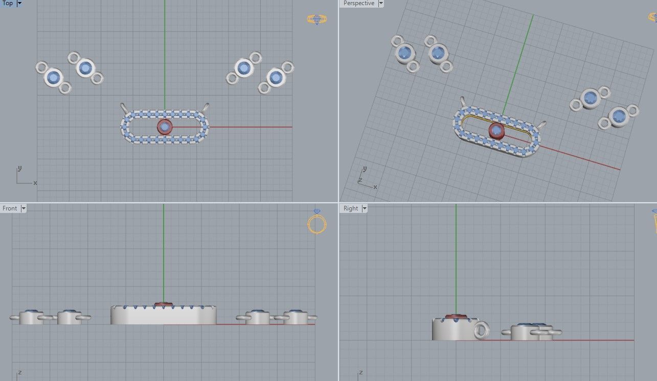 Messika Move Pendant 3D print model_5