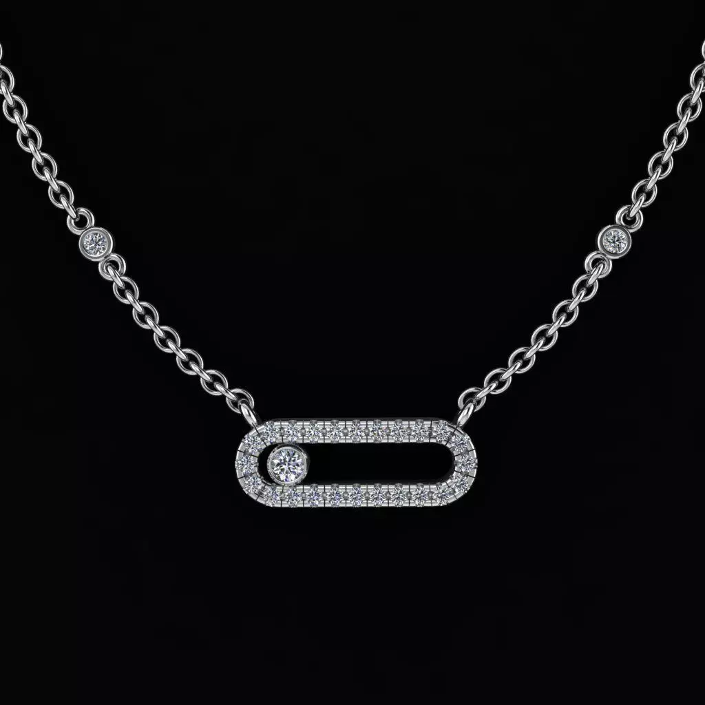 Messika Move Pendant 3D print model_0