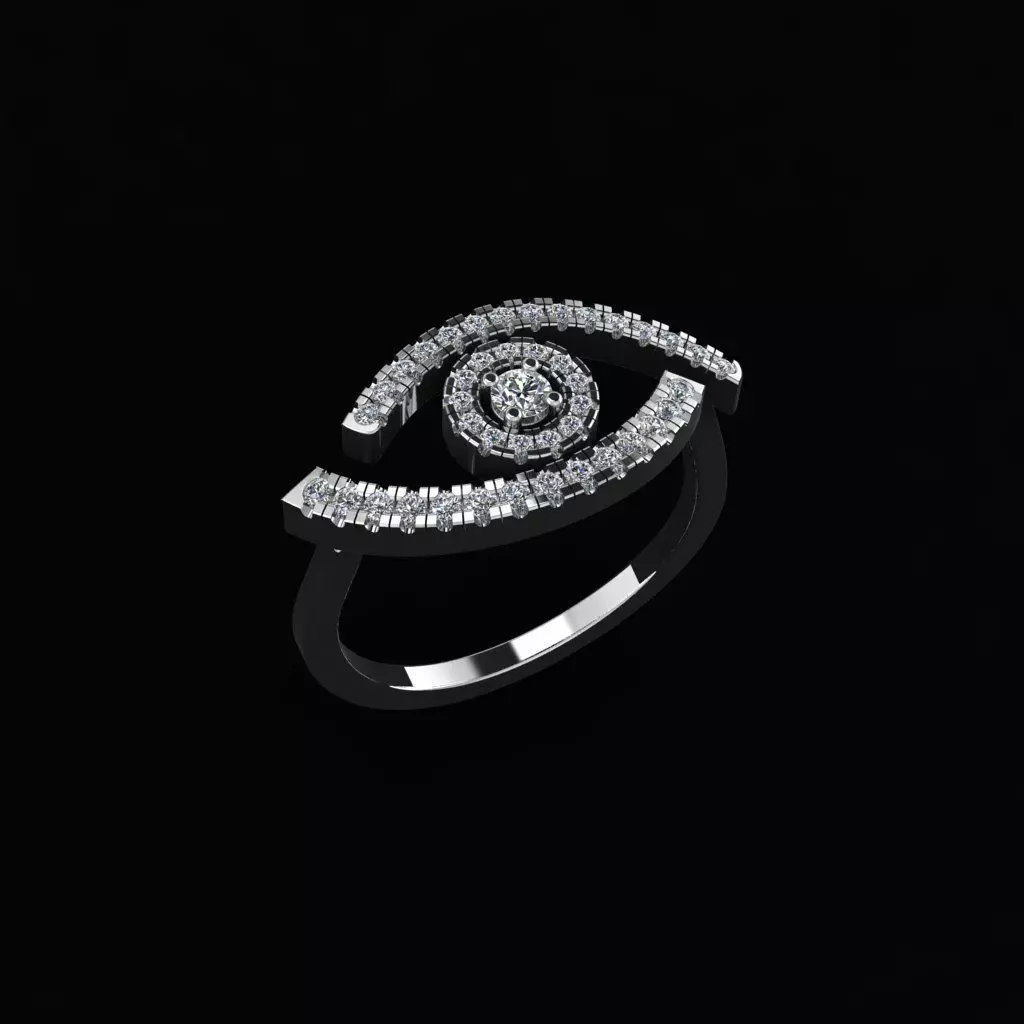 Messika Lucky Eye Ring 3D print model