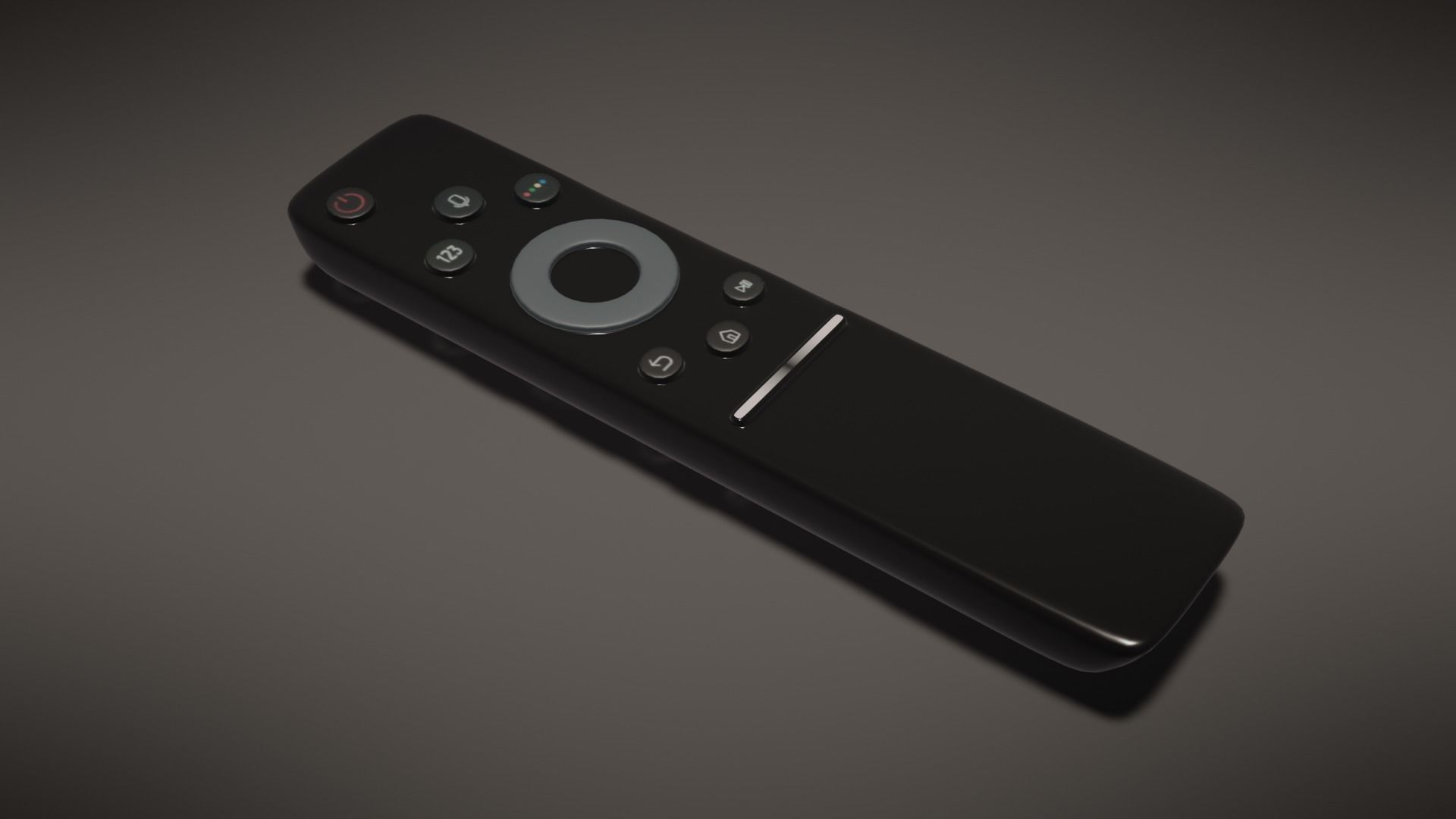 TV remote control 3D model_3