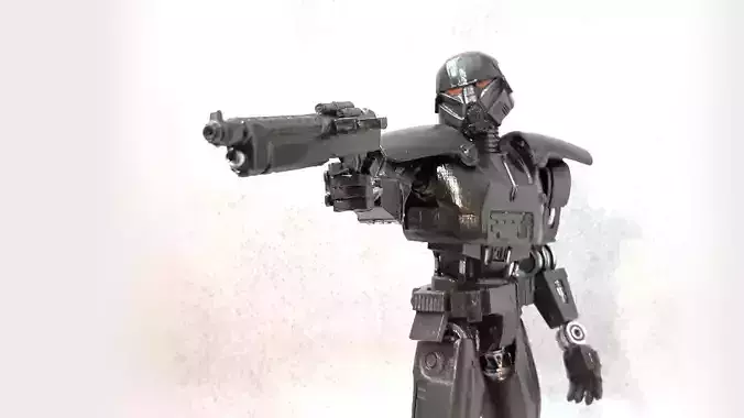 Star Wars Dark Trooper articulated action figure 3D print model