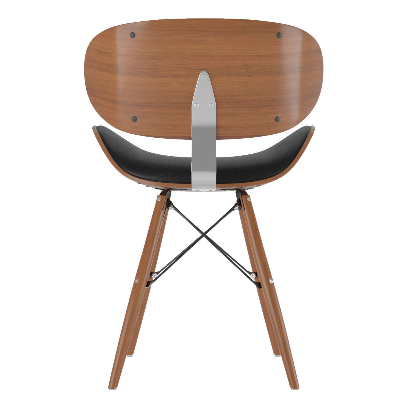 Gerald Black chair 3D model_6