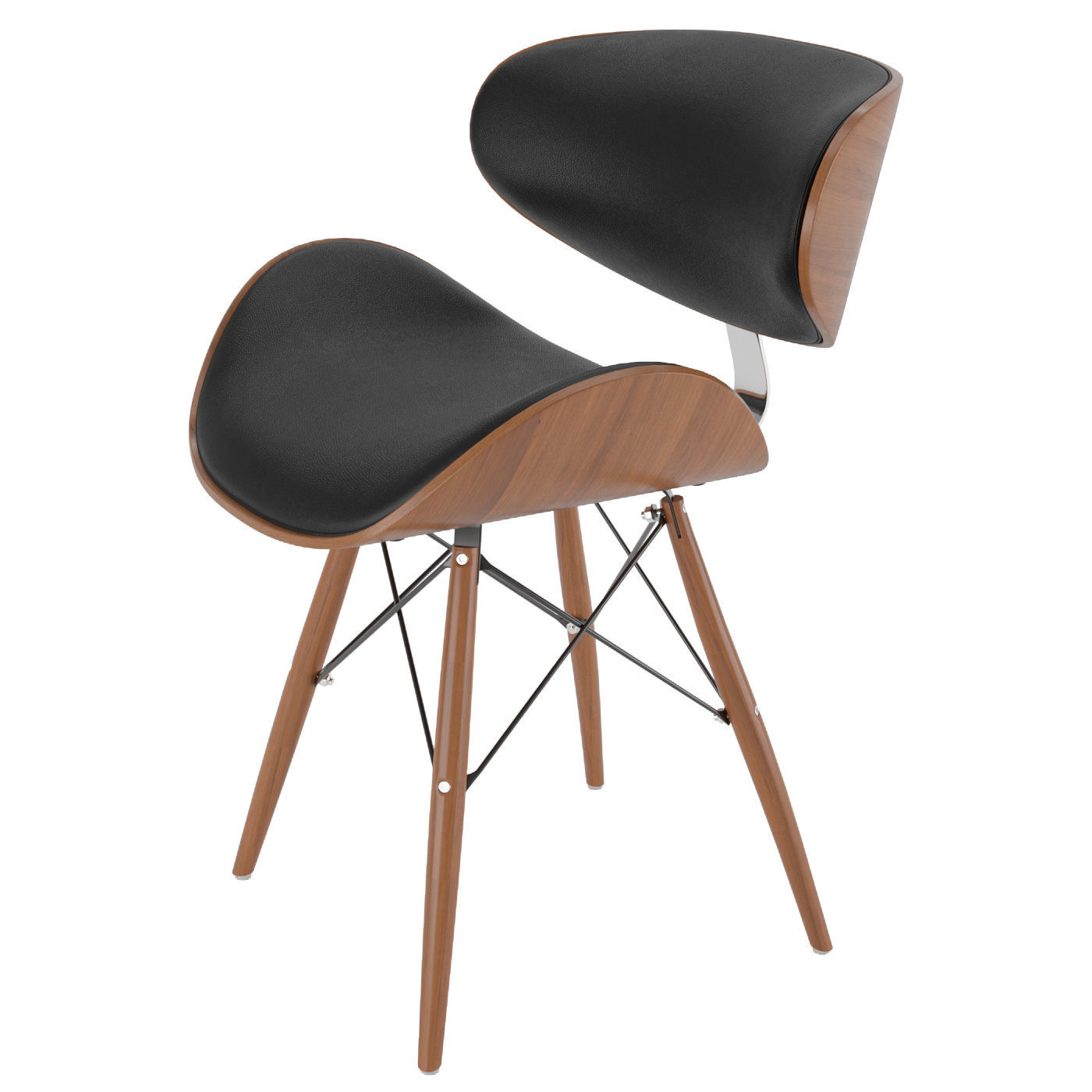 Gerald Black chair 3D model_1
