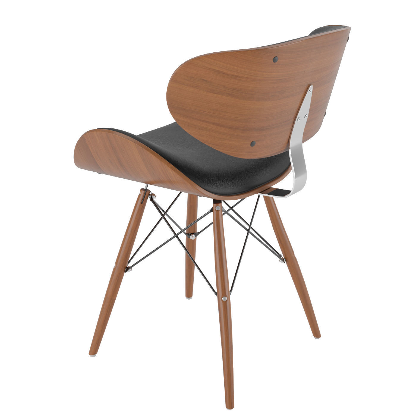 Gerald Black chair 3D model_2