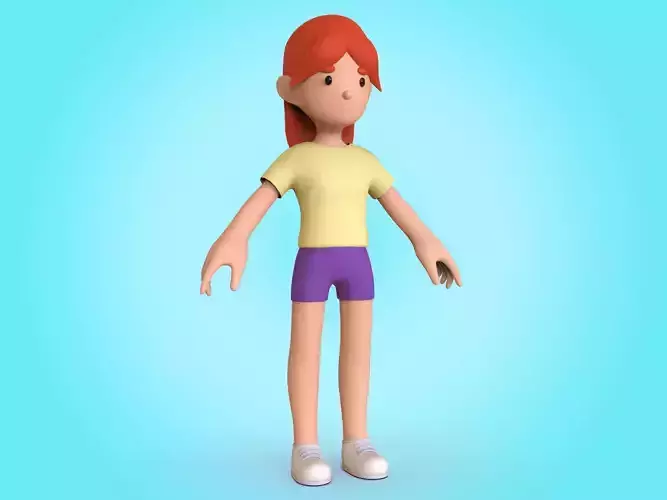 Cartoon Character Basemesh 3D model