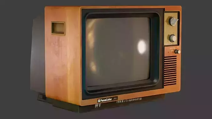 Television Old Tv Antique Low-poly 3D model