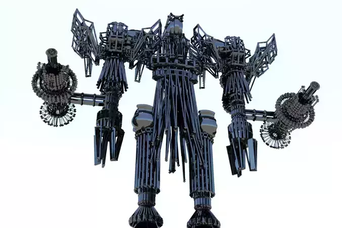 Robot Cyborg Game Character Sci Fi