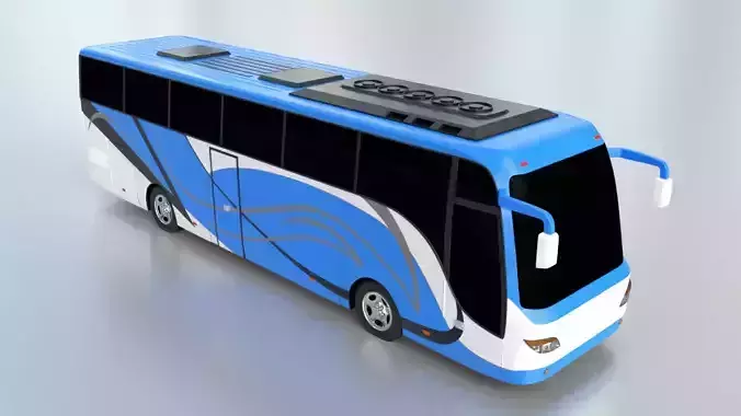 blue motorcoach