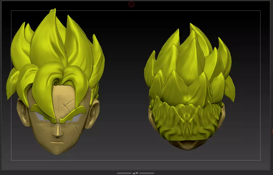 dragon ball head gohan 3D print model