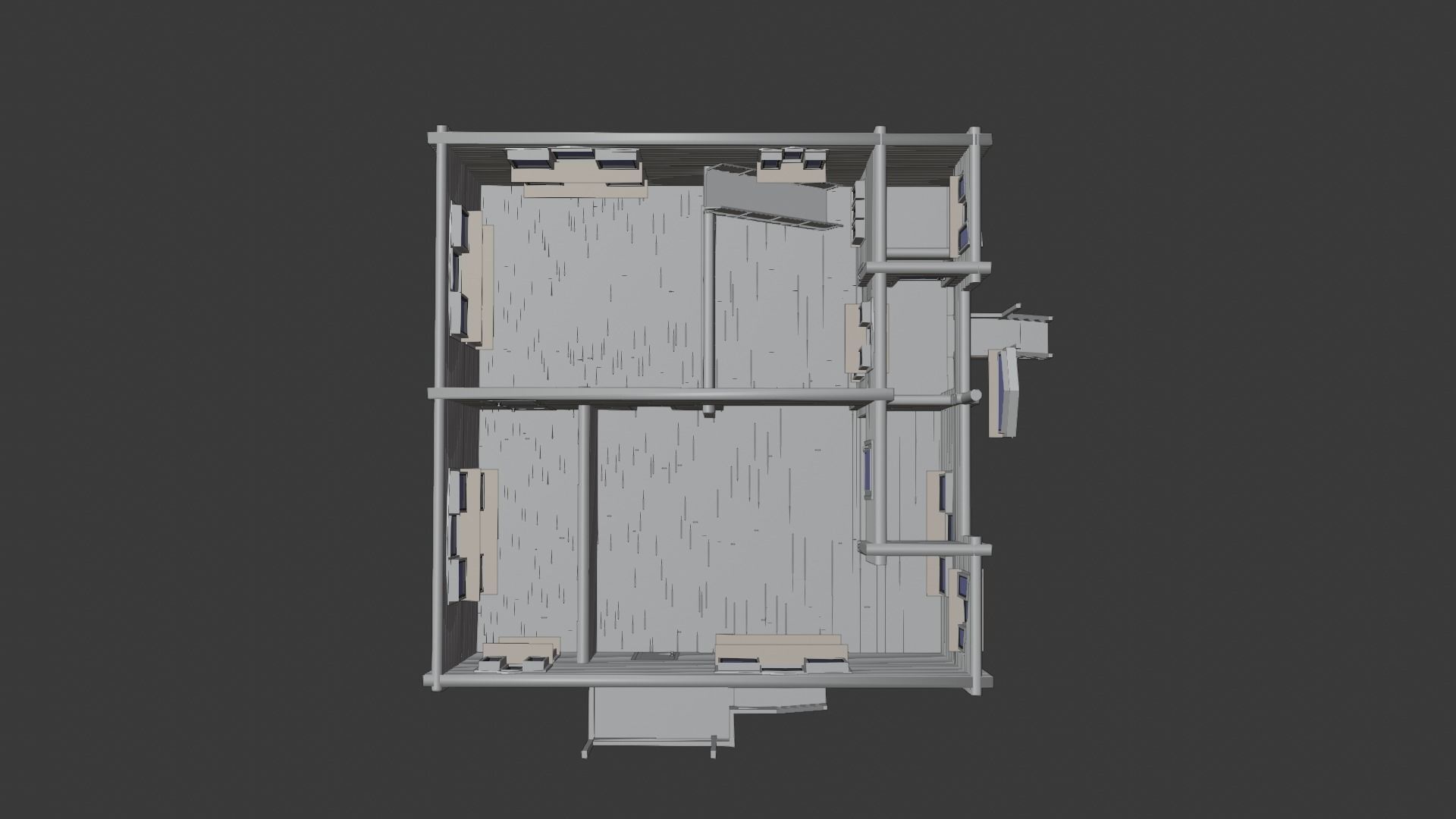 Log House 3D model_13