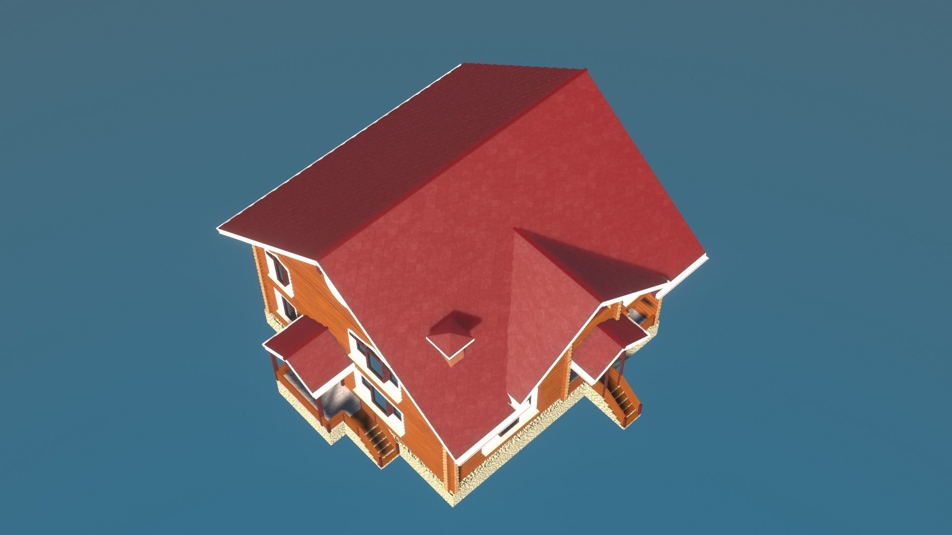 Log House 3D model_22
