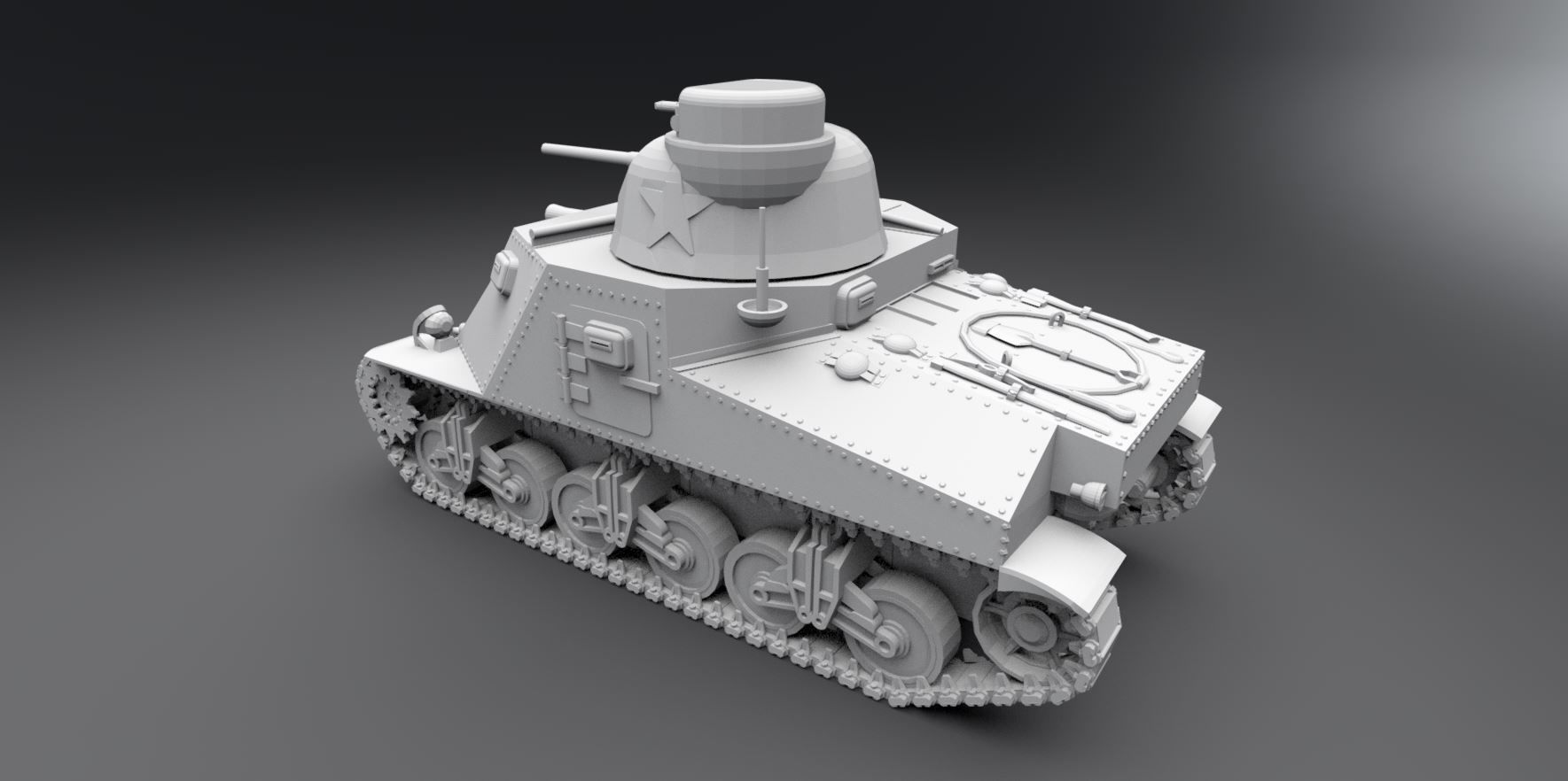 M3 General Lee Scale model 3D print model_1