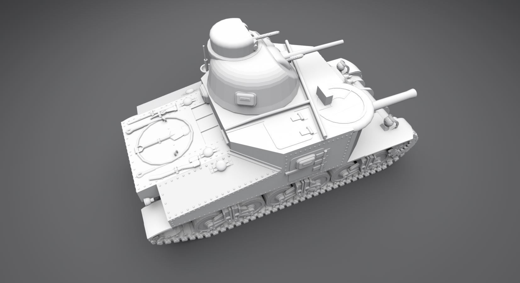 M3 General Lee Scale model 3D print model_3