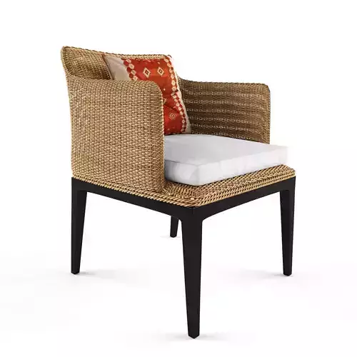 Leo rattan armchair