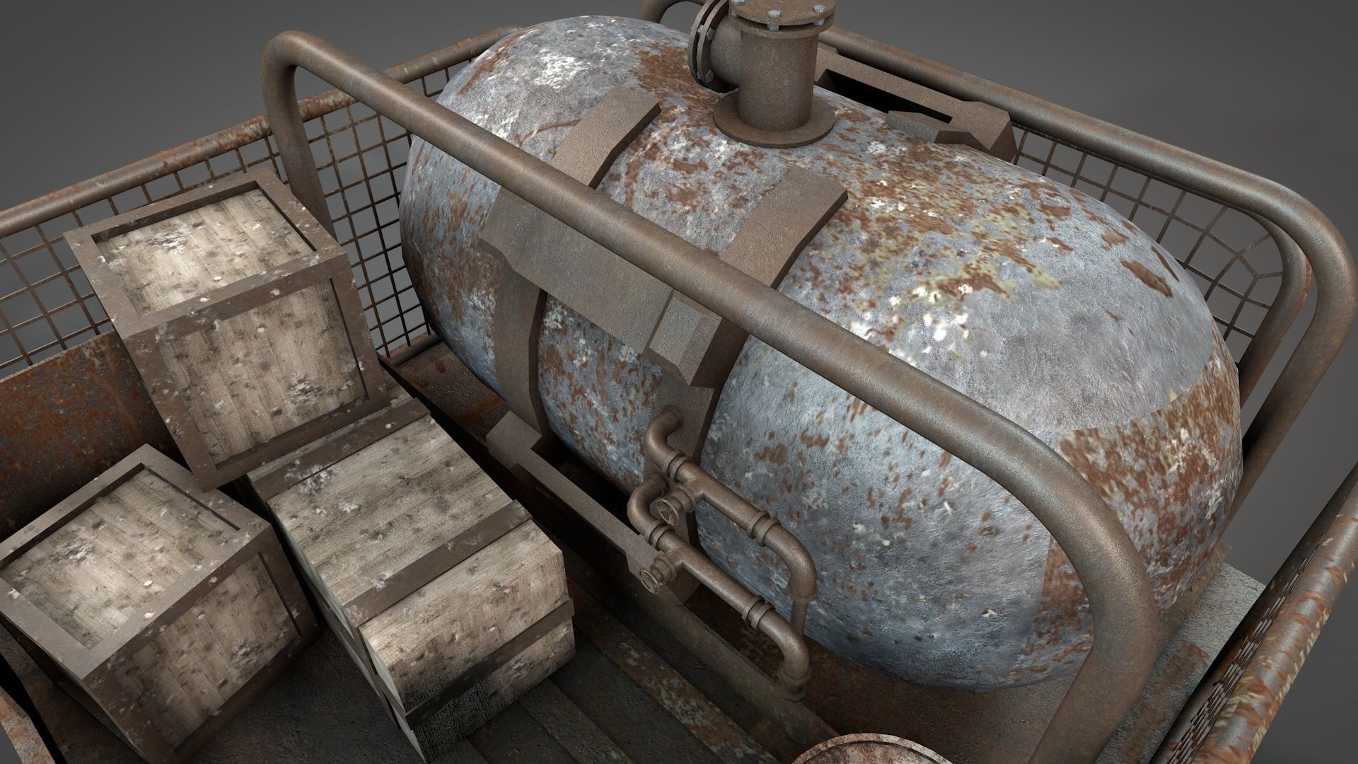 Post Apocalyptic Survival Pickup 3D model_19