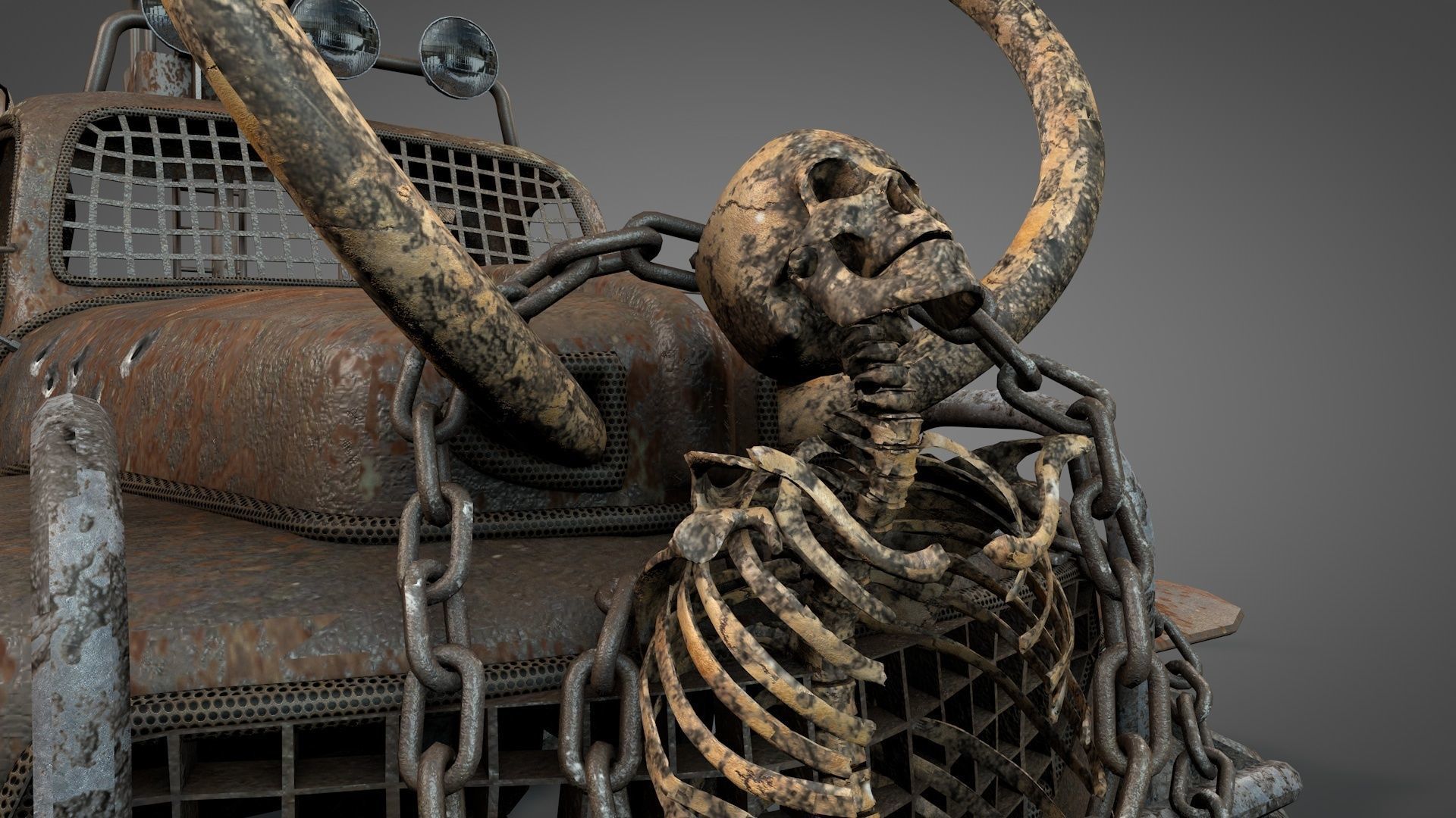 Post Apocalyptic Survival Pickup 3D model_11