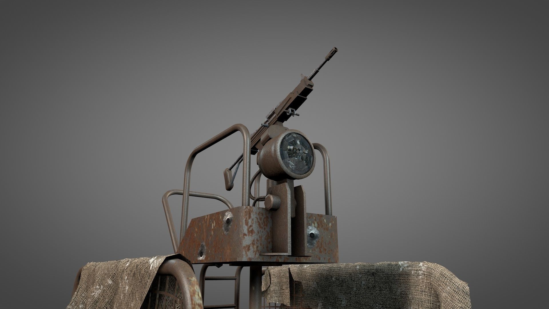Post Apocalyptic Survival Pickup 3D model_13