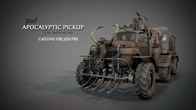 Post Apocalyptic Survival Pickup 3D model